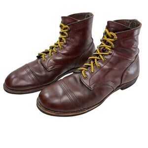 Red Wing 8119 Iron Ranger Boots Men Size 11.5 Heritage Red Oxblood Leather Ankle